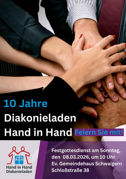 10 Jahre Diakonieladen Hand in Hand